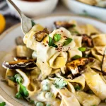 Zesty Vegan Pasta with Cashew Alfredo Sauce